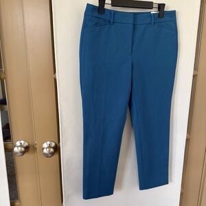 White House Black Market Blue Cropped Pants